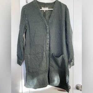 Stripes mini dress, smock style, The Great